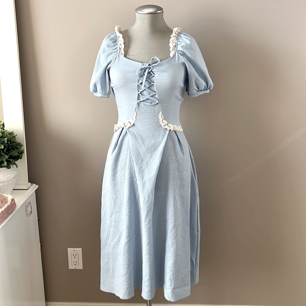 Coquette Vintage Blue Dress